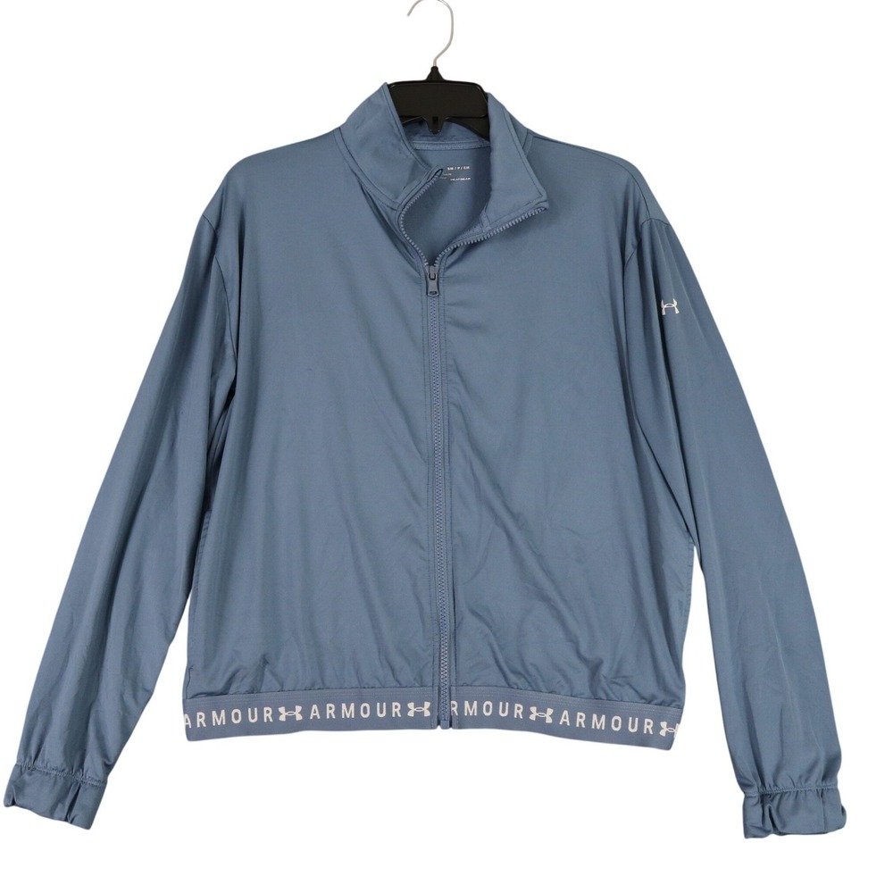 Under Armour Full‎ Zip Track Jacket Womens S HeatGear Athletic Gymwear Workout